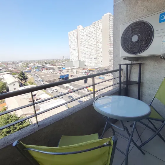 Depto 2 Dorm Amoblado A Pasos Metro San Alberto Hurtado