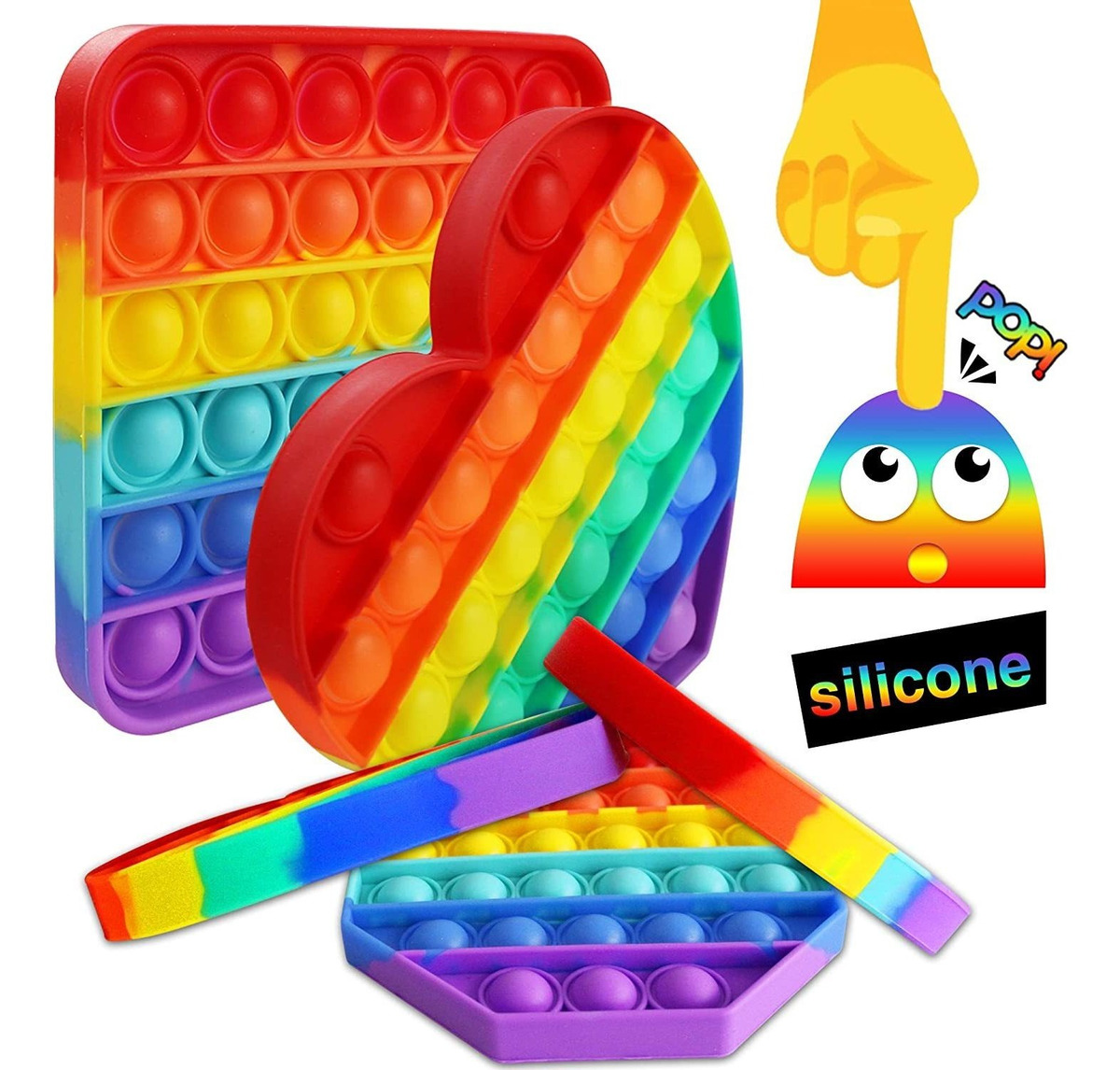 Pop It Amazon Fidget Toy Set : Amazon: Push pop pop Bubble Sensory Fidget Toy - Autism / 1