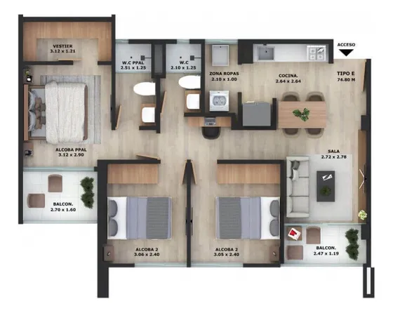 Apartamento En Venta La Ceja - Primitiv