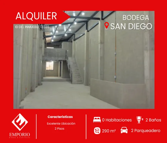 Arriendo Bodega San Diego