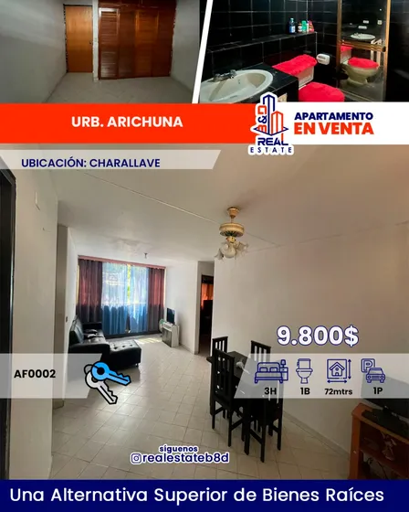 Apartamento En Venta Urb. Arichuna - Charallave Norte