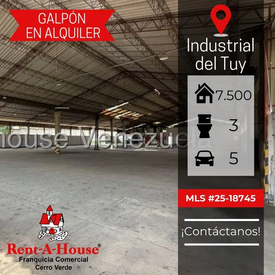 En Alquiler Amplio E Ideal Galpón Industrial En Ocumare Del Tuy