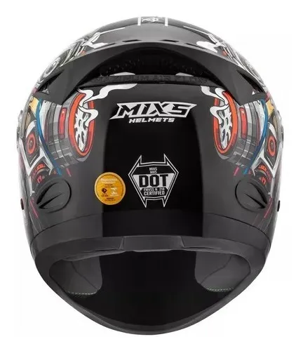 Capacete De Moto Fechado Mixs Mx5 Vírus Forro Removível - Imagem 2