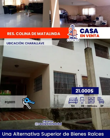 Casa En Venta Res. Colina De Matalinda/ Charallave