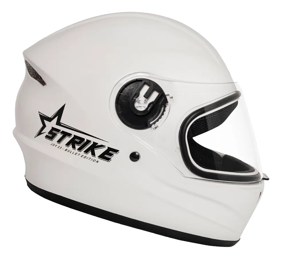 Capacete Moto Fechado Taurus Joy23 Strike Branco Brilhante — foto 5