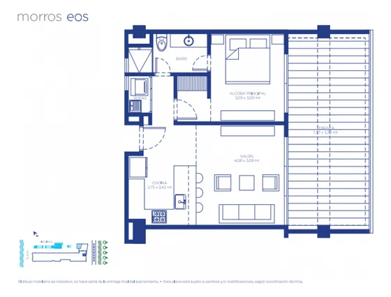 En Venta Apartamento 1 Alcoba Y Amplia Terraza En Morros Eos Cartagena