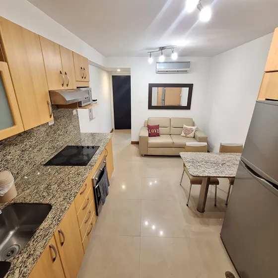 Alquilo Excelente Apartamento Residencias Hatillo Suite. Amoblado Y Equipado 100%, A/a. Vigilancia. Estacionamientos.