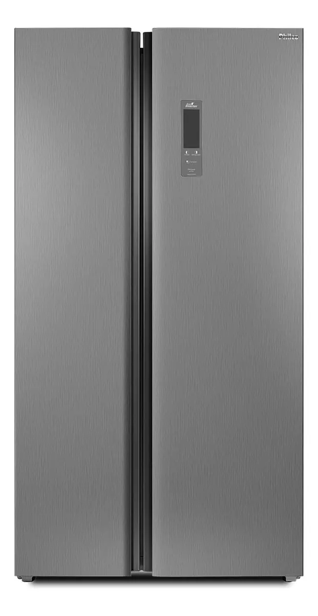 Geladeira 437L Philco Inverter Side by Side Inox PRF535I