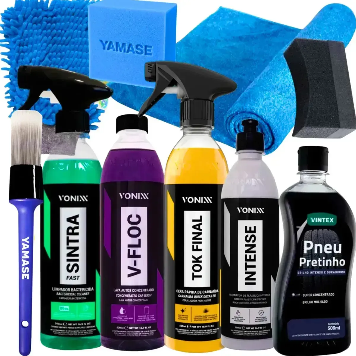 Kit lavagem Vonixx com V-Floc e Sintra Fast