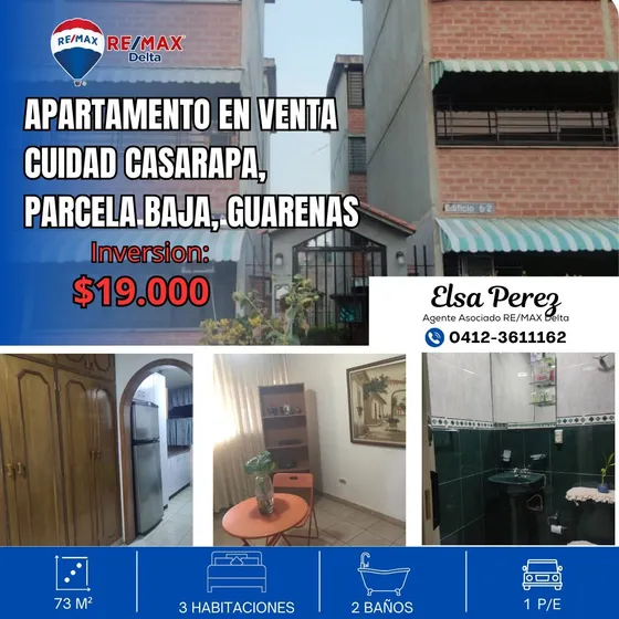 Vendo Apartamento En Ciudad Casarapa Parcela Baja