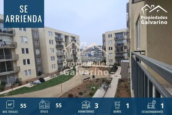 Departamento En Arriendo De 3 Dorm. En Cerrillos