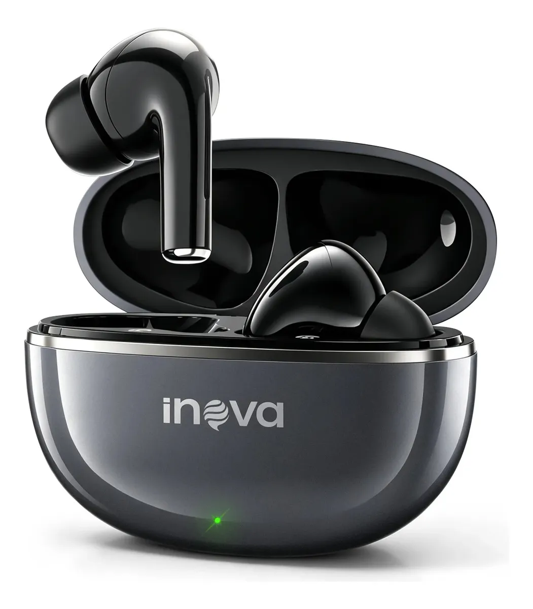 Fone de Ouvido TWS Inova Bluetooth 6.0 In-Ear com Cancelamento de Ruído ENC