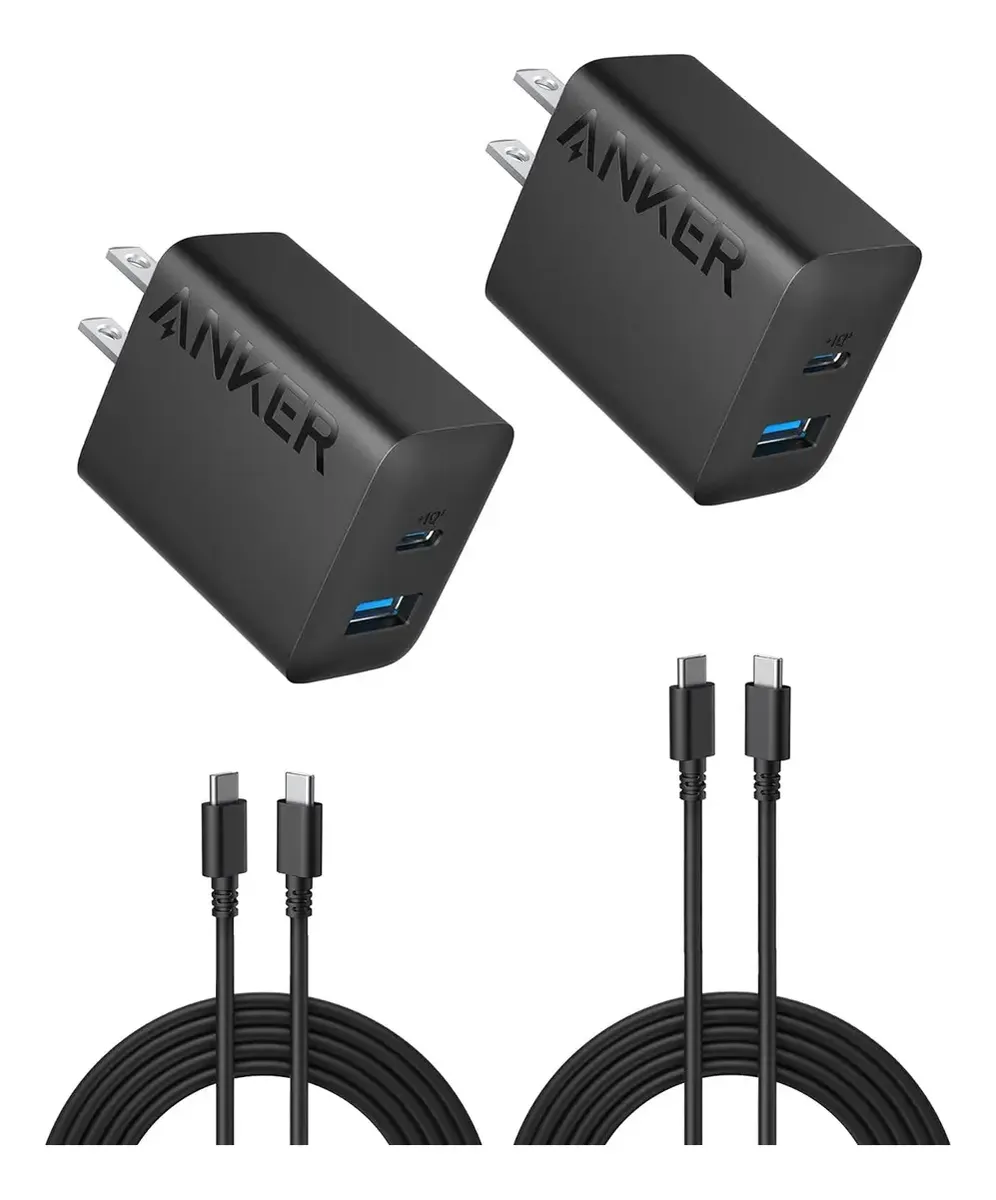 Cargador Anker De 20 W Paquete De 2 Cargadores Rápidos