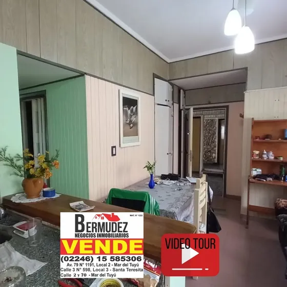 Depto A La Venta De 3 Amb Santa Teresita, Diagonal 18 Entre 2 Y 3