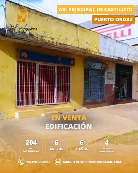 Edificio Residencial Y Comercial En Venta Ubicado En La Avenida Principal De Castillito