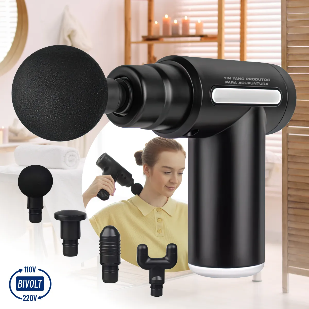 Uso do Massageador Pistola Muscular