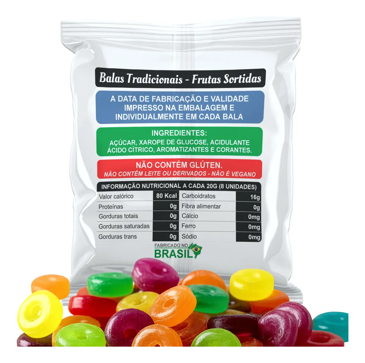 Kit 100 Balas Pílulas Felicidade Divertidas Já Personalizada Pílulas Felicidade - Imagem 3