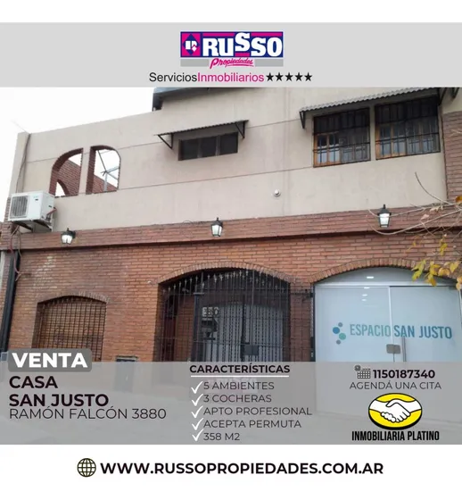 Venta Casa 5 Ambientes San Justo