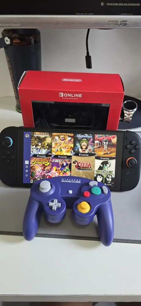 Controle Gamecube Nintendo Switch 2 Online - Switch 2 Violeta