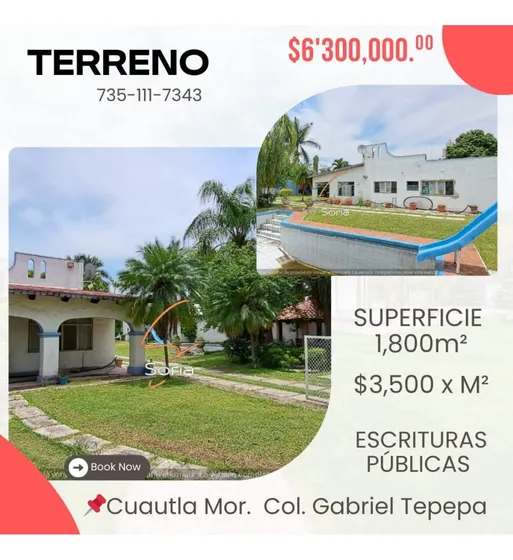 Terreno En Cuautla Morelos 