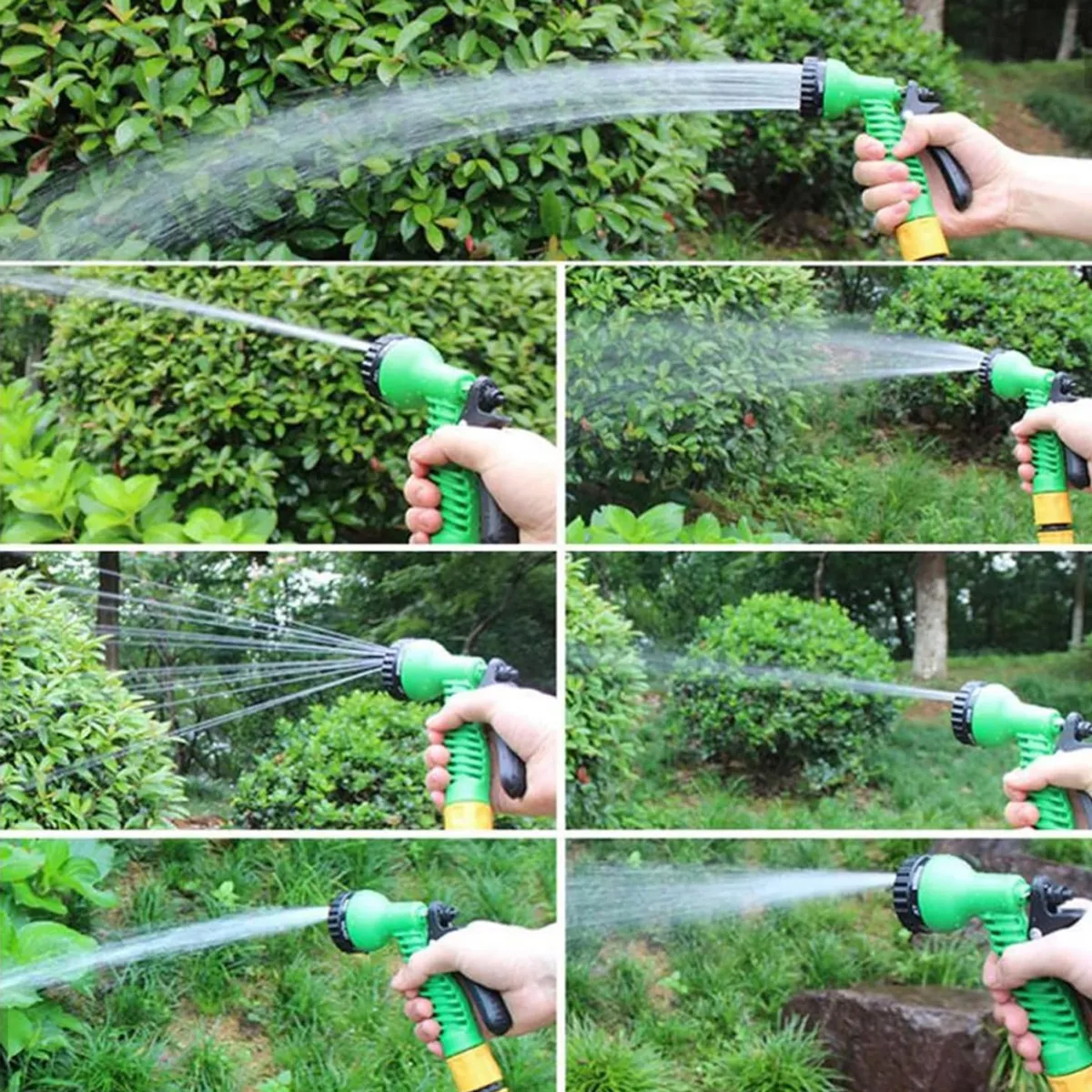 Kit Esguicho Irrigação Com Engate Rápido Bico 7 Funções Jato - Imagem 4