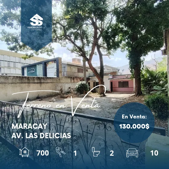 Terreno En Venta, Maracay, Av. Las Delicias 