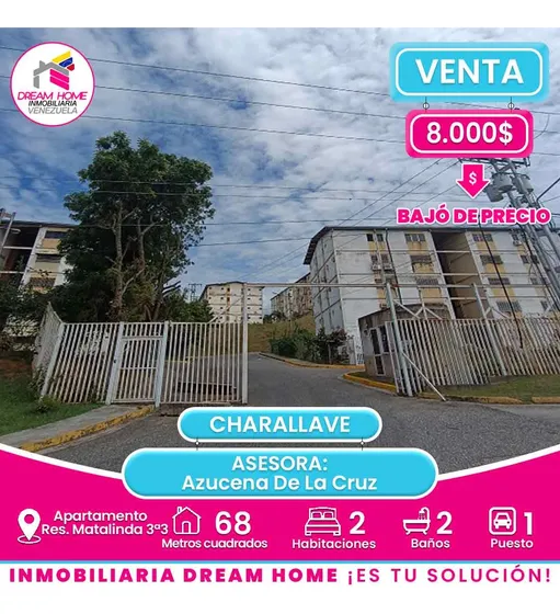 Apartamento En Venta  Res. Matalinda 3ª3  Charallave 