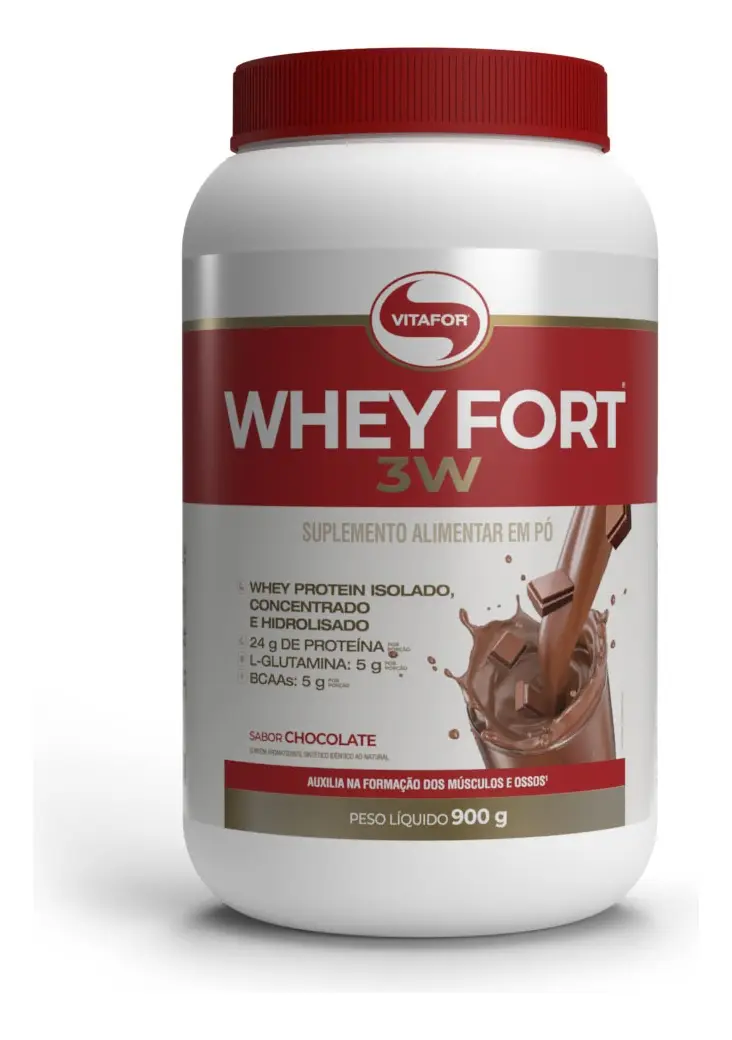 Whey Fort 3w 900g Chocolate Vitafor