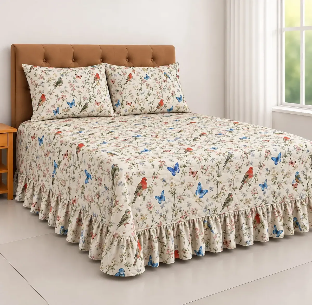 Colcha Cobre Leito Casal Queen Helena 400 Fios Toque Macio