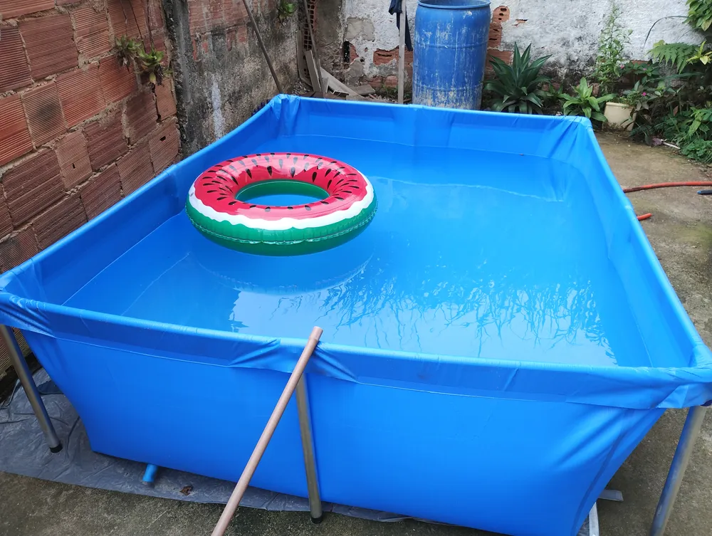 Piscina 2000 Litros Botafogo Lar & Lazer Estrutura Aço Retangular - Imagem 2