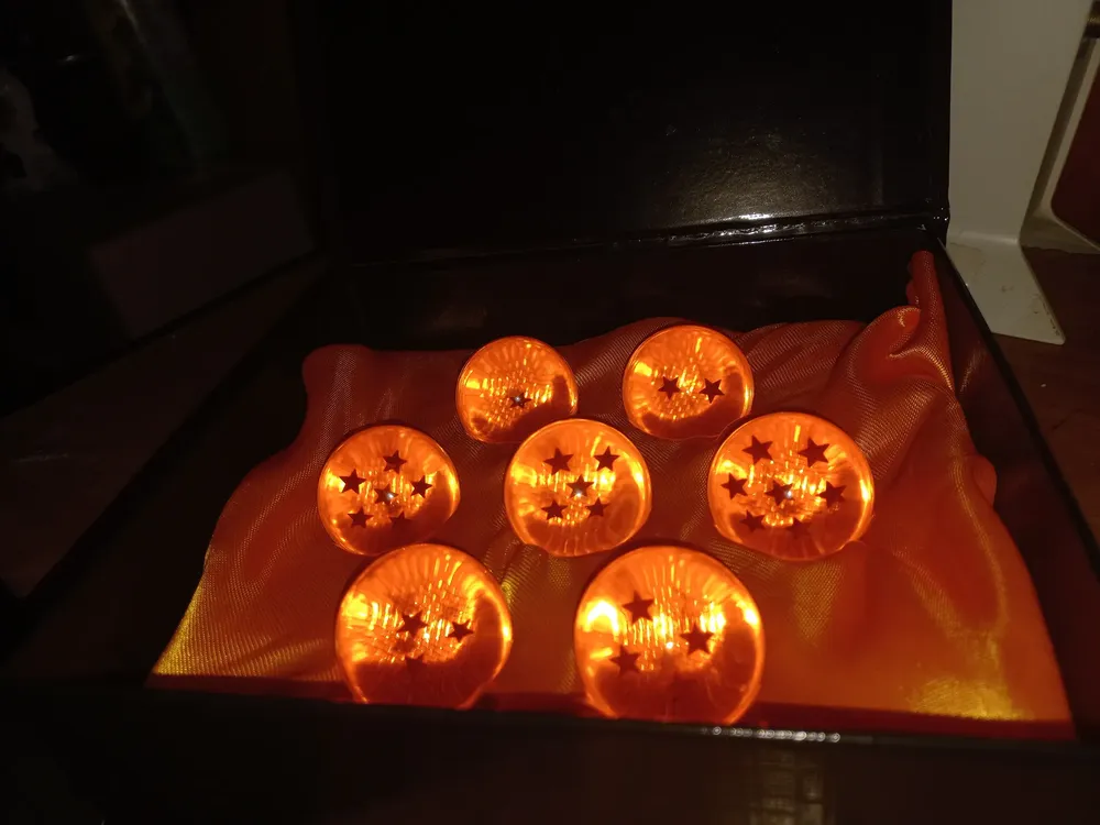 Set de 7 Esferas del Dragón de Resina para Colección de Dragon Ball Z ...
