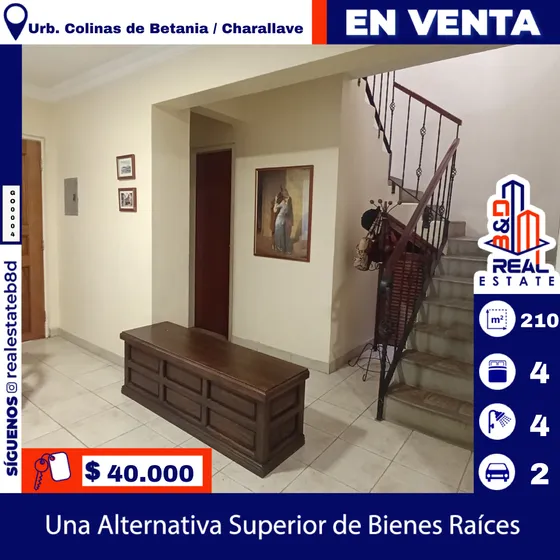 Townhouse En Venta Urb. Colinas De Betania/charallave