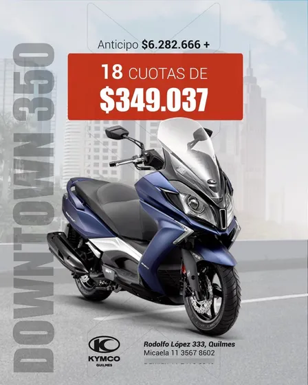 Kymco Downtown 350 Tcs Maxiscooter Kymco No Vogue Sr3/sr4
