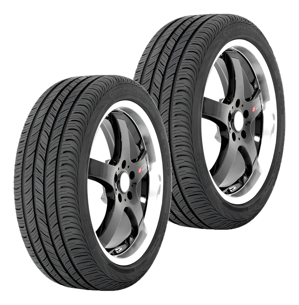 Paquete De 2 Llantas 195/55 R16 86h Continental Contiprocont H Negro