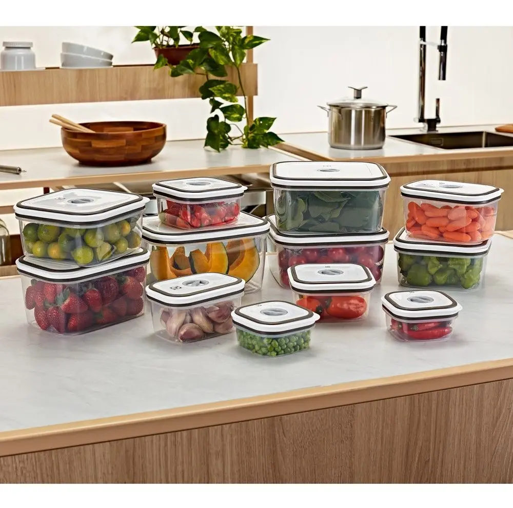 Kit Potes Herméticos Plásticos Cinza 12 Unidades Electrolux