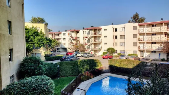 Depto Luminoso Y Seguro En Barrio Residencial De Ñuñoa 3d1b