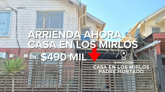 Vista publicada del arriendo en Padre Hurtado
