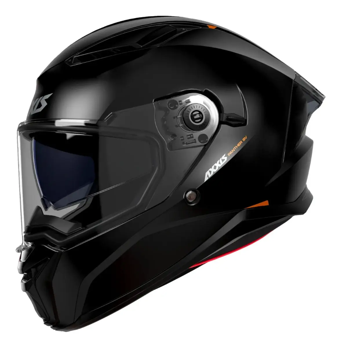 Capacete de motocicleta Axxis Panther Solid A1, preto fosco, com viseira dupla, tamanho M — foto 4