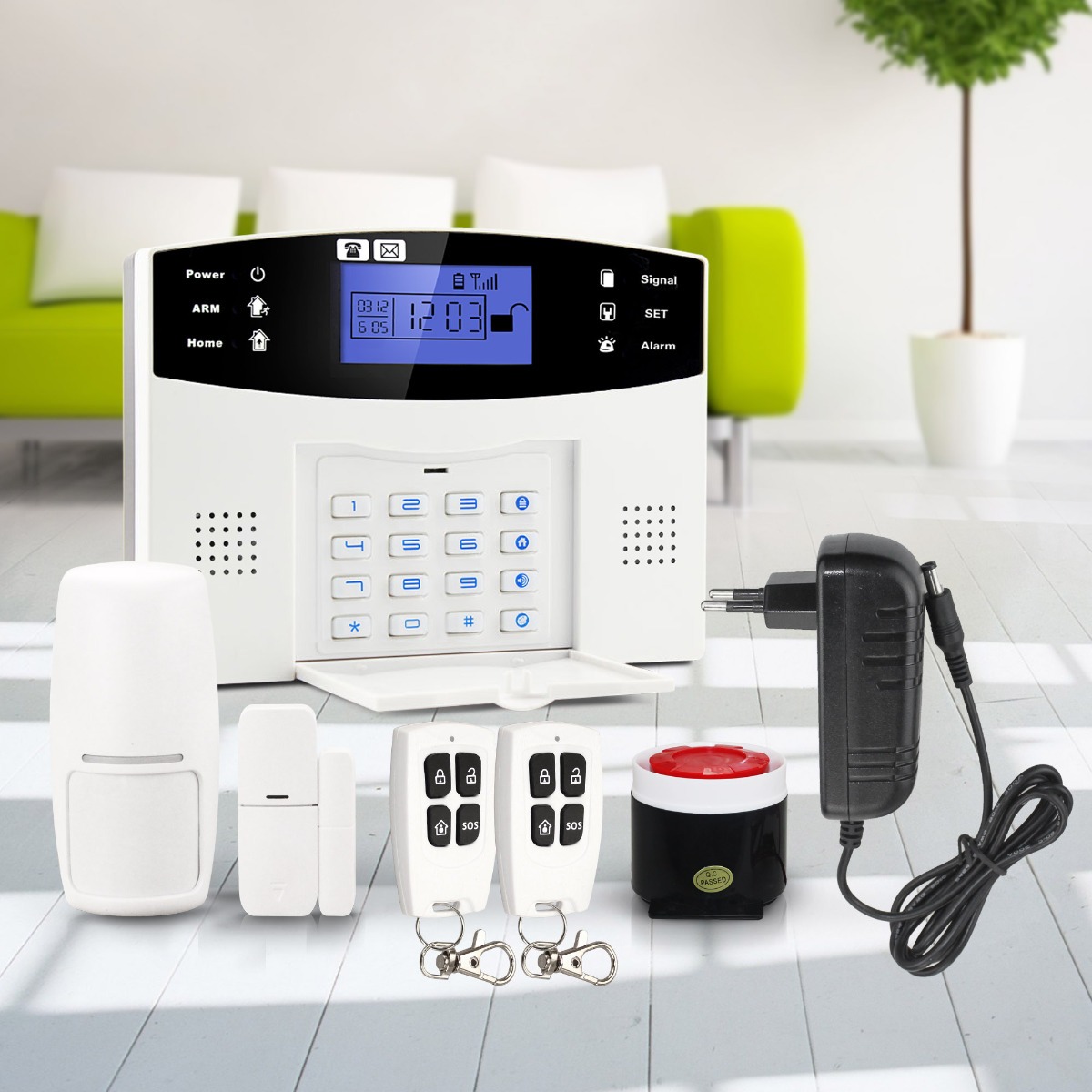 Kit Alarma Gsm Inalámbrica Seguridad Hogar Casa Empresa Cuotas Sin Interés 