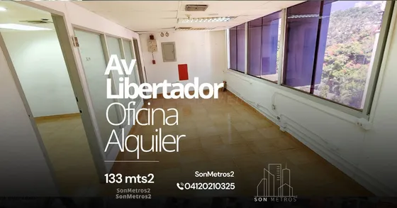Oficina Alquiler Av Libertador 133 Mts2 Sonmetros2