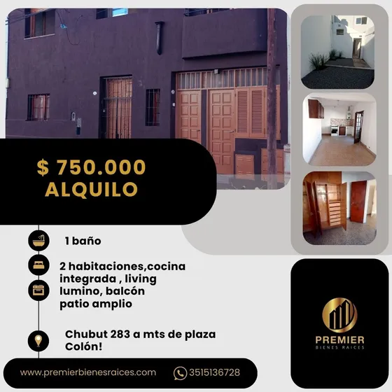 Alquilo Casa Céntrica  A Mts De Plaza Colón!!
