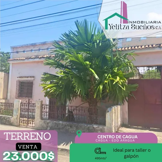 Terreno En Venta Centro De Cagua