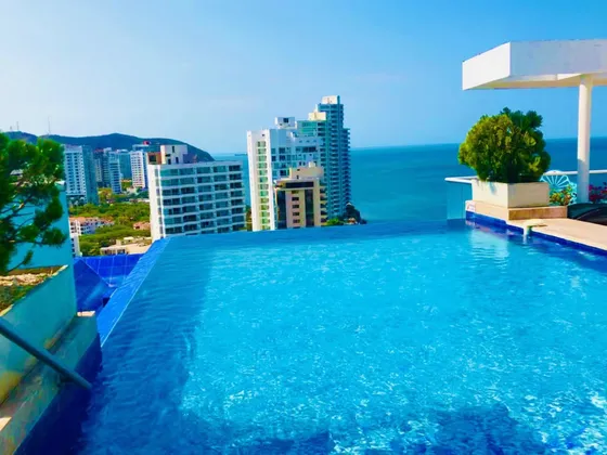 Arriendo Lindo Apartamento Vista Al Mar Picina Panorámica