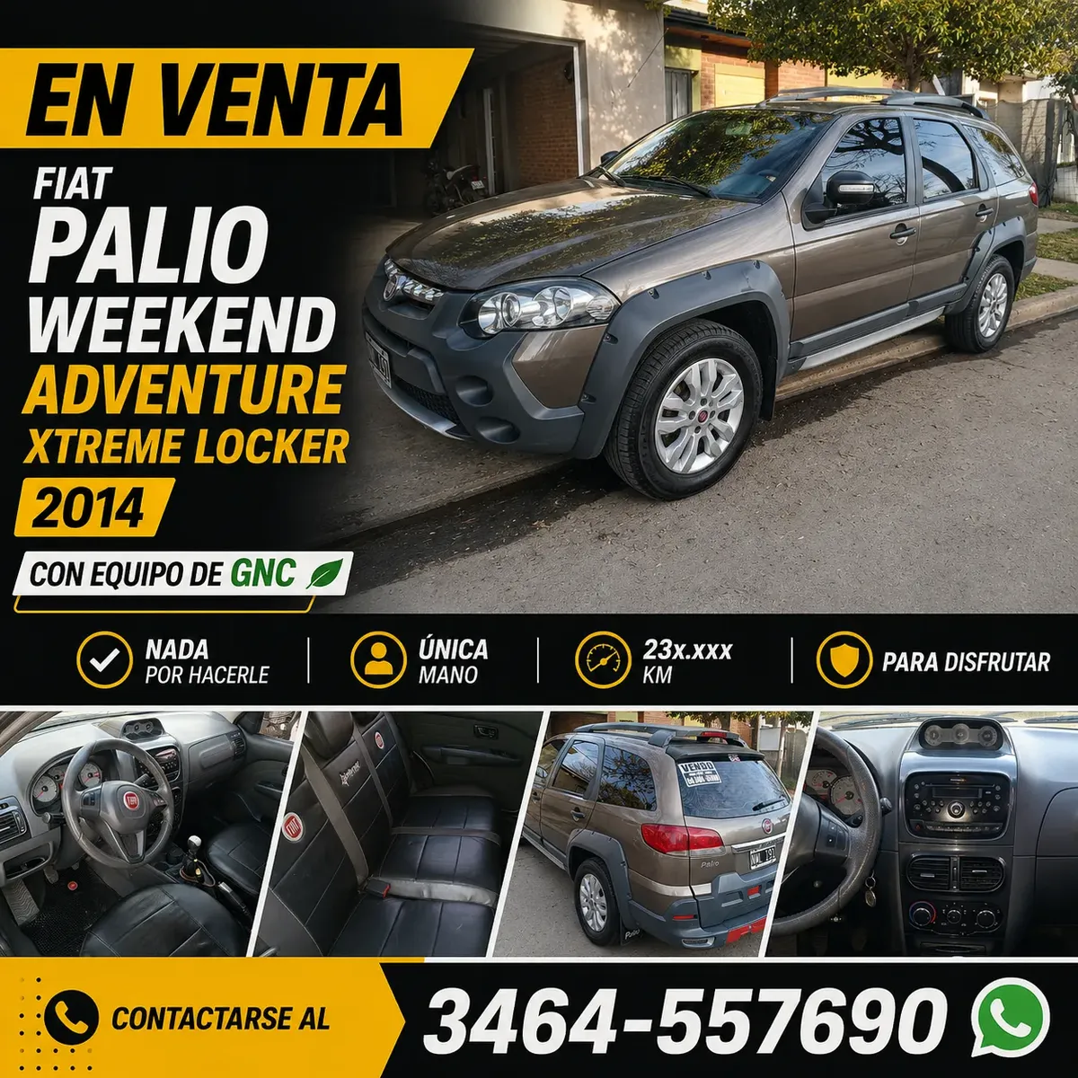 Fiat Palio Adventure 1.6 Pack Seguridad + Alarma