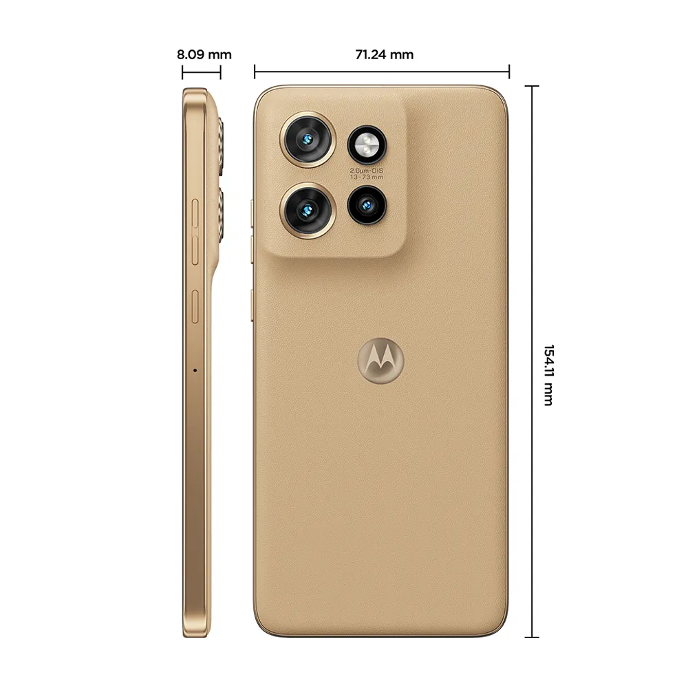 Smartphone Motorola Edge 60 Neo 5G - 256GB 24GB (12GB RAM + 12GB Ram Boost) 50MP Sony Camera Moto AI e tela 1.5K Super HD - Latte - Imagem 2