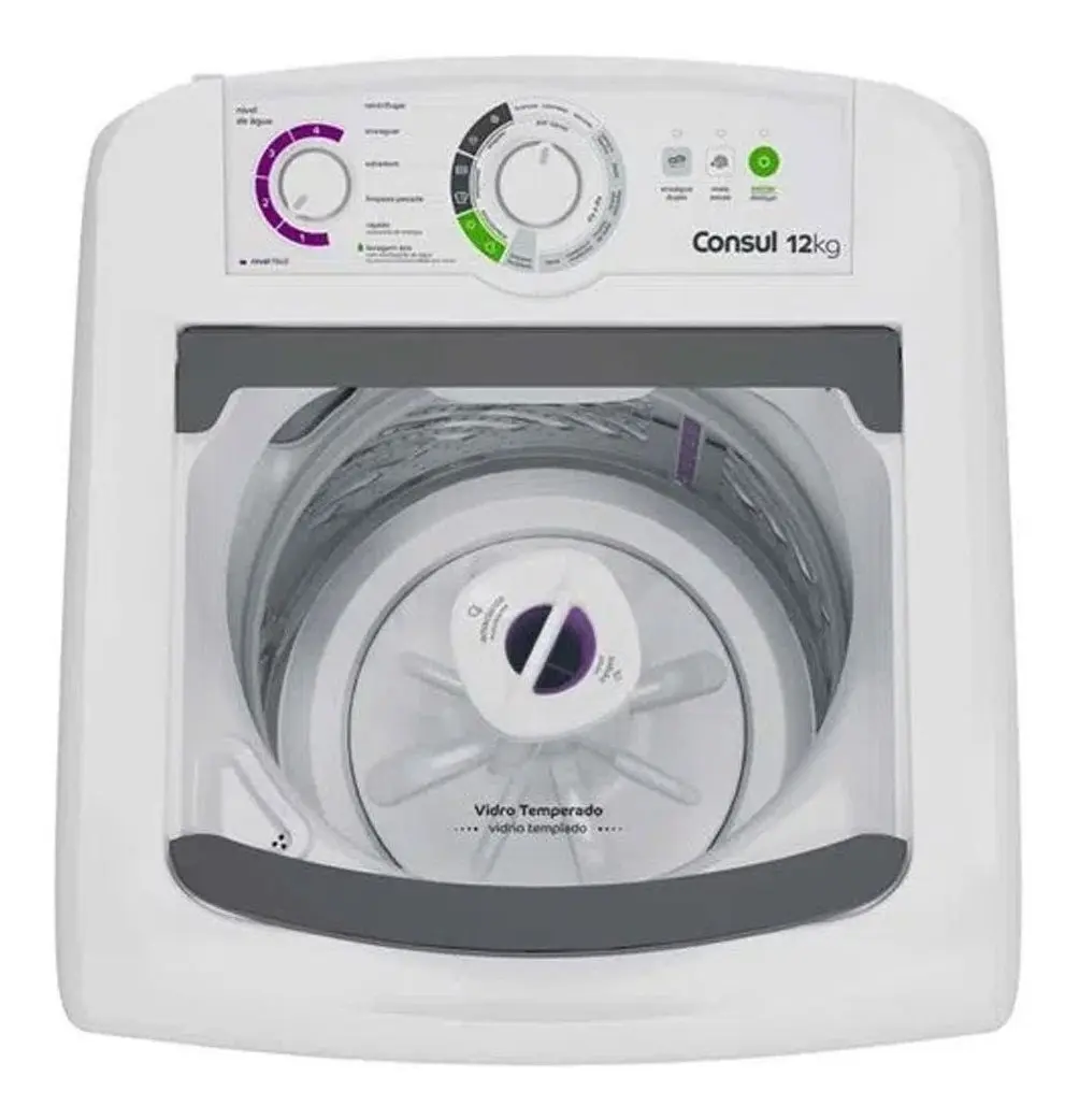 Máquina de lavar CWH12BB 12 kg com dosagem econômica e ciclo edredom cor branca Consul - Imagem 3