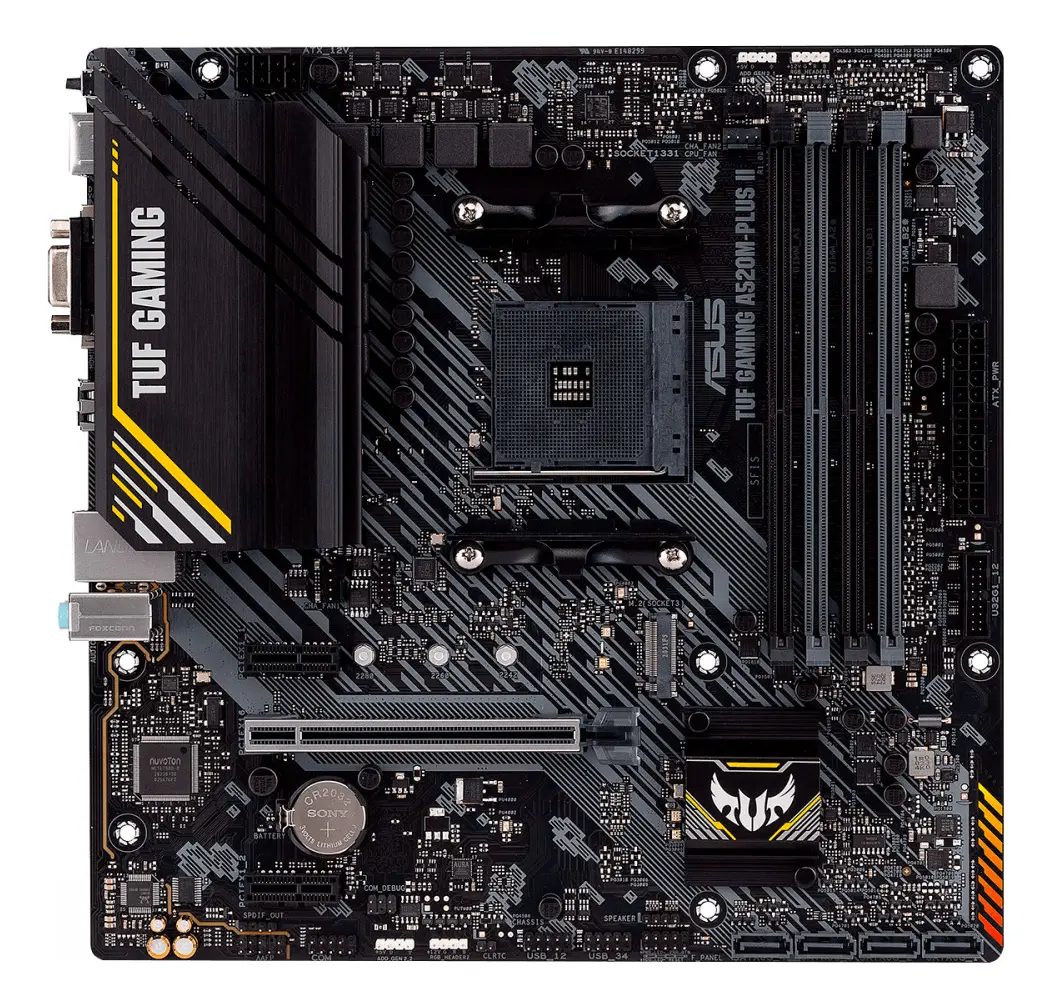 Placa Mae Asus Tuf Gaming A520m-plus Ii Ddr4 Preto