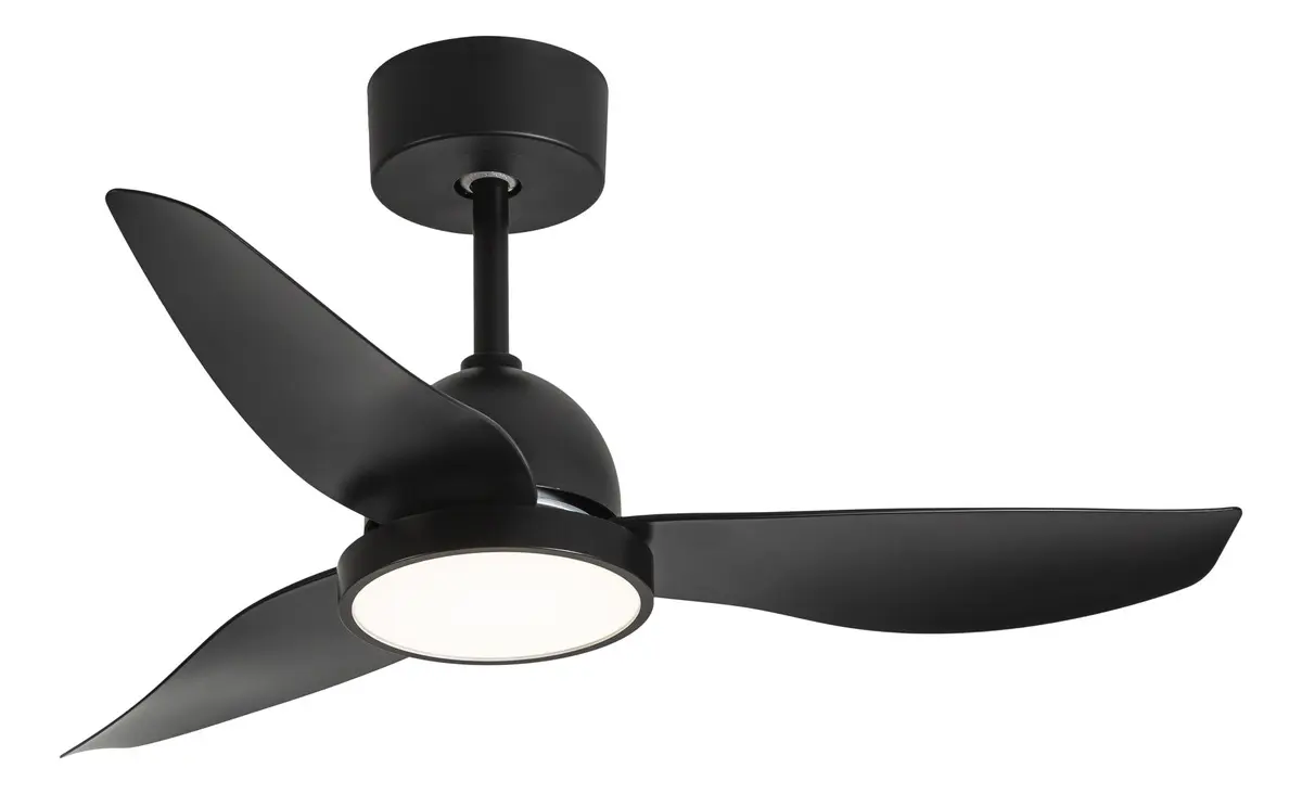 Ventilador De Teto 36 Com Luz Led Silencioso Controle Remot 91 Cm 50hz/60hz Preto Abs 3