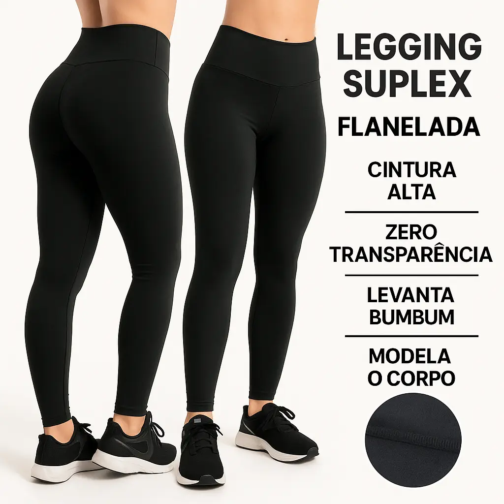 Calca Feminina Termica Forrada Legging Aveludada Frio Grossa