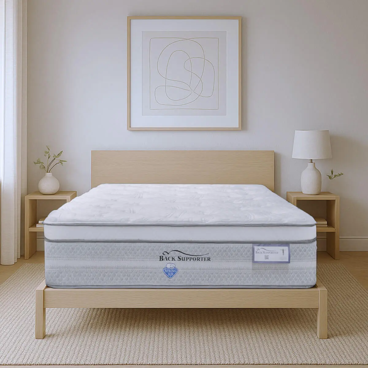 Colchón King Size Spring Air Williams Back Supporter Gris